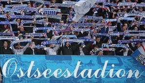 Die Fans in Rostock haben es zurzeit nicht leicht