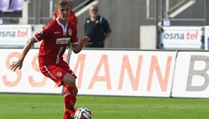 Manuel Zeitz sah gegen Osnabrück nach einem groben Foulspiel die Rote Karte