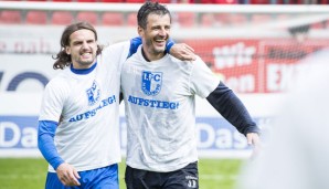 Schlosser und der FCM feierten im Mai noch den Aufstieg in die dritte Liga