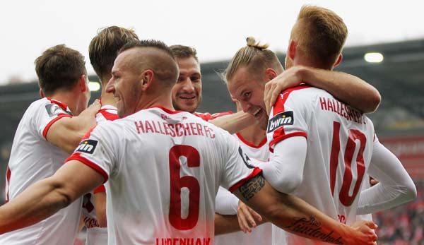 Der Hallesche FC trifft heute auf Sonnenhof Großaspach.