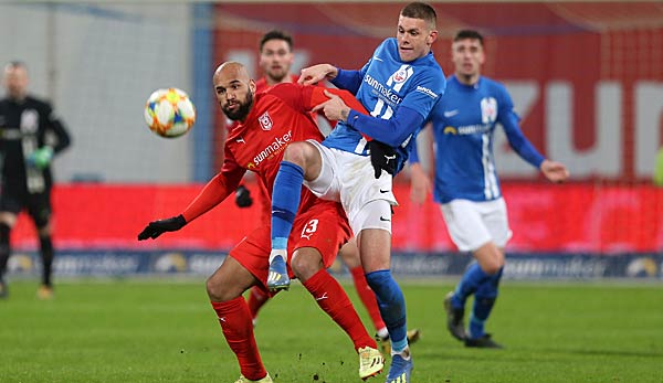 Halle verlor sein erstes Drittligaspiel 2020 mit 0:1 gegen Hansa Rostock.