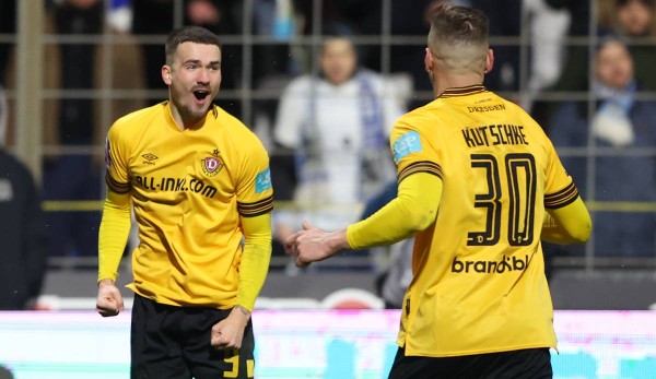 How is Dynamo Dresden doing against leaders SV Elversberg today?