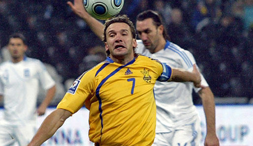 Andrej Schewtschenko bestritt insgesamt 99 Länderspiele für die Ukraine