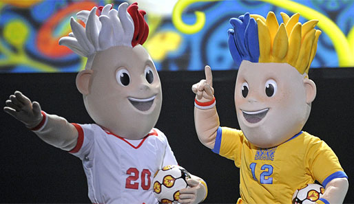 Haben noch keine Namen: Die Maskottchen der EM 2012