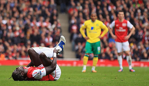 Bacary Sagna hatte erst Ende Januar sein Comeback für den FC Arsenal gegeben
