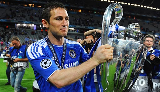 Frank Lampard gewann 2012 mit dem FC Chelsea die Champions League