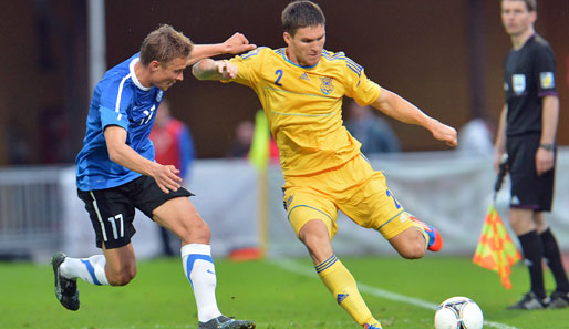 Levgenij Selin (r.) und die Ukraine feierten einen überzeugendenTestspiel-Sieg