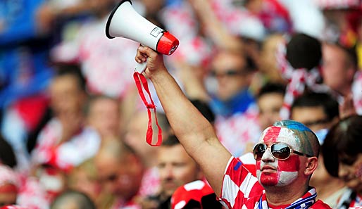 Nicht jeder kroatische Fan konnte sich vor dem Spiel gegen Italien benehmen