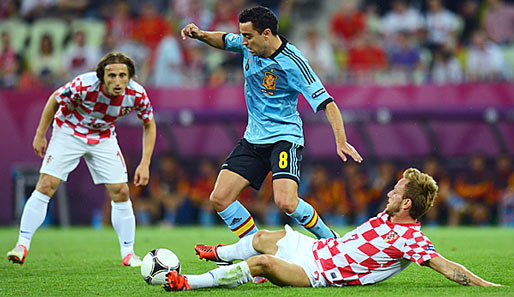 Kroatien machte es Spanien im letzten Gruppenspiel schwer