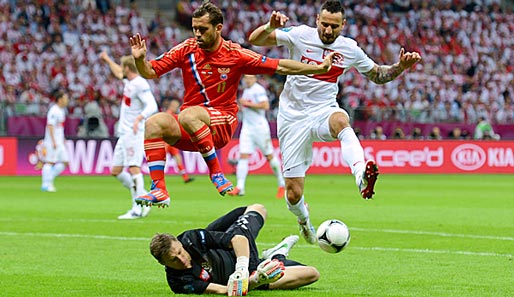 Russland und Polen trennten sich im zweiten Gruppenspiel unentschieden