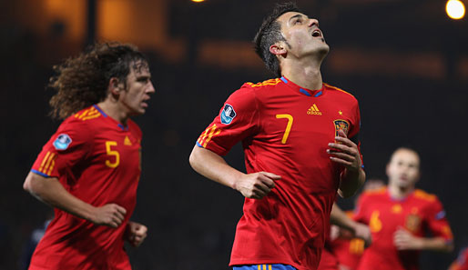 Carles Puyol (l.) und David Villa (r.) mussten verletzungsbedingt für die EM absagen