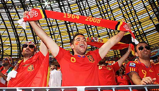 Die spanischen Fans glauben an ihre Mannschaft