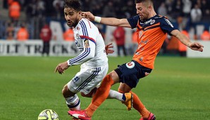 Nabil Fekir (l.) hat diese Saison bereits elf mal für Olympique Lyon getroffen