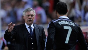 Carlo Ancelotti und Cristiano Ronaldo gewann mit Real Madrid die Champions League