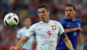 Robert Lewandowski und seine Polen hatten beim Test gegen die Niederlande ihre Schwierigkeiten