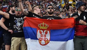 Russische Fans beim Spiel gegen England