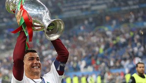 Cristiano Ronaldo gewann in Frankreich seinen ersten Titel mit Portugal