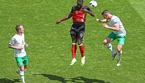 Romelu Lukaku (M.) erzielte kurz nach dem Seitenwechsel das 1:0