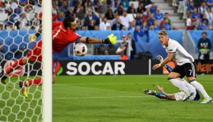 Bastian Schweinsteiger stellte mit seinem 37. Einsatz bei EM- oder WM-Endrunde einen Rekord auf