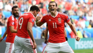 ANGRIFF Gareth Bale (Wales) war der Unruheherd in der Offensive der Waliser. Gab die meisten Torschüsse ab (5) und brachte sein Team per Freistoßtreffer auf die Siegerstraße