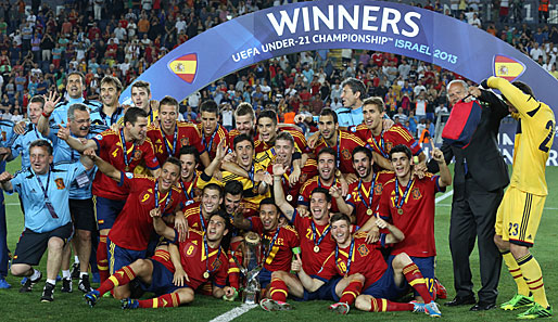 Campeones! Die spanische U 21 verteidigte ihren EM-Titel nach einem 4:2 über Italien