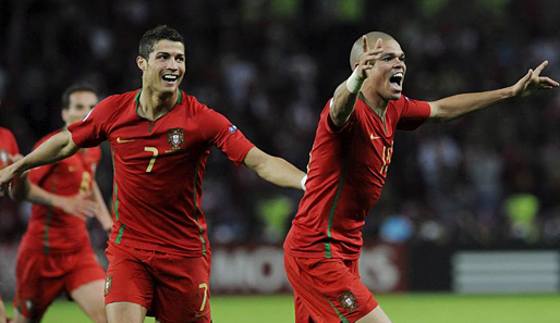 Fußball, EM 2008, Portugal, Ronaldo, Pepe