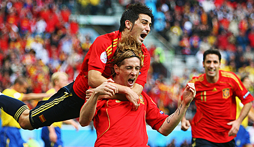EM 2008, David Villa, Fernando Torres, Spanien