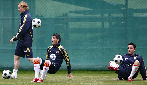 Fußball, EM 2008, Torres, Xavi, Villa
