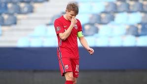 Neben Haaland der große Hoffnungsträger im norwegischen Fußball. Diese Hoffnungen konnte er in der EM-Quali nicht erfüllen, Norwegen scheiterte im Playoff-Halbfinale nach Verlängerung an Serbien.