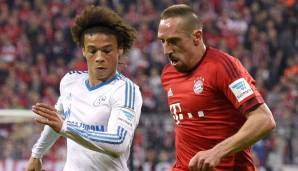 Leroy Sane und Franck Ribery spielten nie gemeinsam für den FC Bayern.