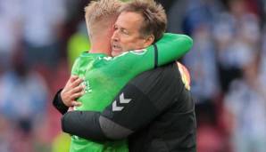 Kasper Hjulman und Kasper Schmeichel verloren das erste EM-Spiel mit Dänemark mit 0:1.