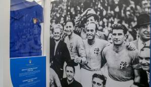 Mittendrin. Der italienische Fußballverband hatte zahlreiche Ausstellungsstücke zur Verfügung gestellt.