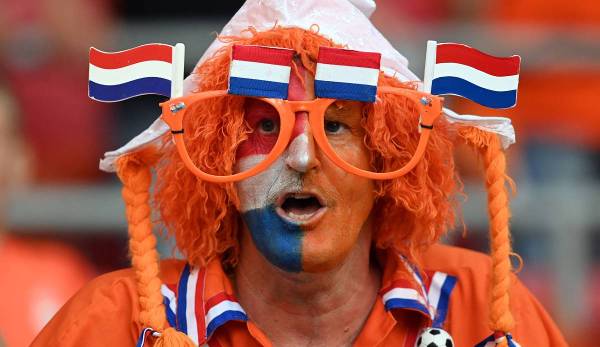 Die niederländischen Fans feierten einen 3:2-Sieg gegen die Ukraine.