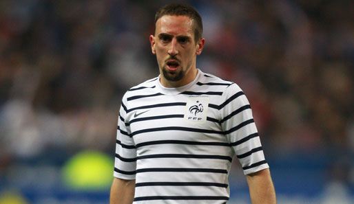 Franck Ribery fehlt der französischen Nationalmannschaft wegen einer Verletzung