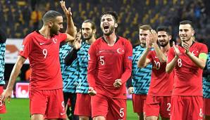 Die türkische Nationalmannschaft will auch gegen Albanien jubeln.