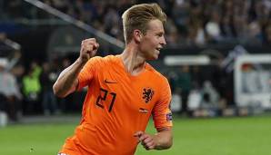 Frenkie de Jong traf gegen Deutschland zum ersten Mal für Oranje.