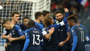 Mit 22 Punkten steht Frankreich auf Platz eins in der Gruppe H.