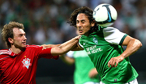 Machte nach seiner Rückkehr sein erstes Spiel für Werder Bremen: Claudio Pizarro