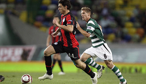 Im Hinspiel in Lissabon erzielte Adrien Silva (r.) das 1:0 Siegtor für Sporting