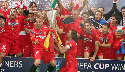 Der FC Sevilla schaffte es 2007 als erstes Team nach Real Madrid (85/86) den Titel zu verteidigen