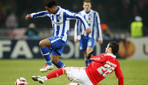 Im Hinspiel lieferten sich die Hertha und Benfica ein umkämpftes Spiel. Endstand: 1:1