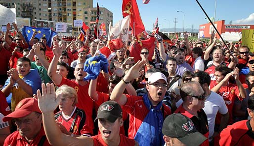 Fans von Real Mallorca protestieren gegen den Ausschluss aus der Europa League