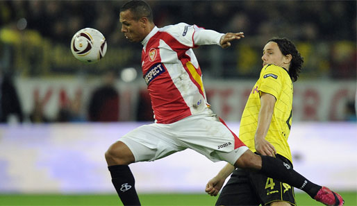 Luis Fabiano gewann in der Europa League mit dem FC Sevilla in Dortmund mit 1:0