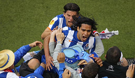 Falcao erzielte im Finale seinen 17. Treffer in dieser Europa-League-Saison