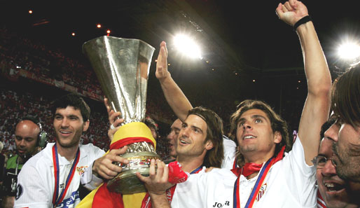 Doppelt hält besser: Der FC Sevilla gewann 2006 und 2007 den Uefa Cup
