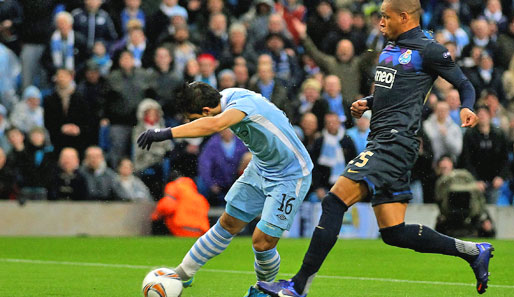 Sergio Agüero markierte das 1:0 für Manchester City gegen den FC Porto