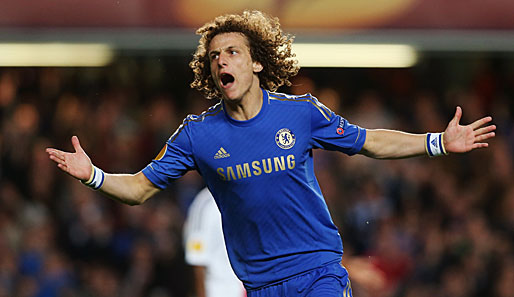 David Luiz traf im Hin- und Rückspiel für Chelsea. Die Blues waren im Rückspiel drückend überlegen