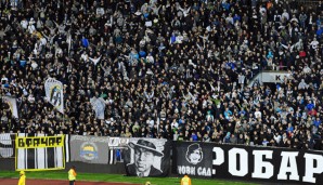 Die Fans von Partizan Belgrad haben für einen Eklat gesorgt