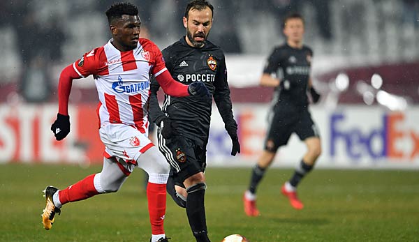 Roter Stern Belgrad spielt gegen ZSKA Moskau in der Europa League.