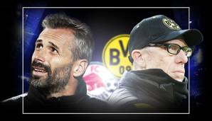 Marco Rose vs. Peter Stöger bzw. Red Bull Salzburg vs. Borussia Dortmund